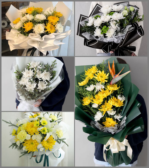 广东中山市坦洲镇联一村白事花束代送